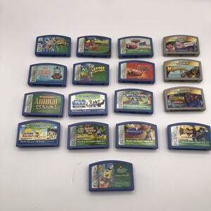 Lot Of 17: LeapFrog Leapster Games: STAR WARS Ratatouille Batman Spider-Man